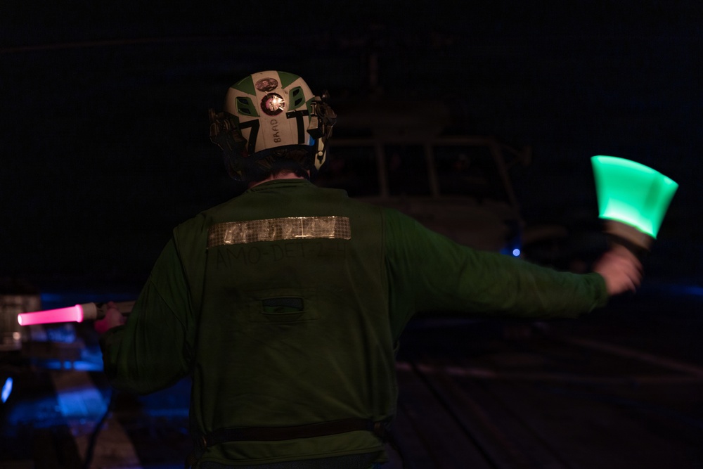 USS Bainbridge Conducts Flight Operations