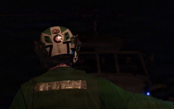 USS Bainbridge Conducts Flight Operations