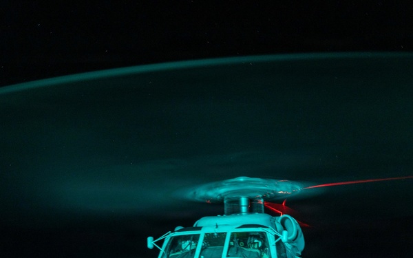 USS Bainbridge Conducts Flight Operations