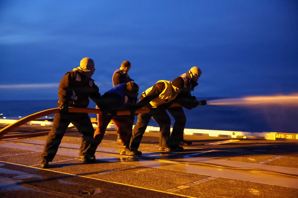 PCU John F. Kennedy Conducts AFFF Testing
