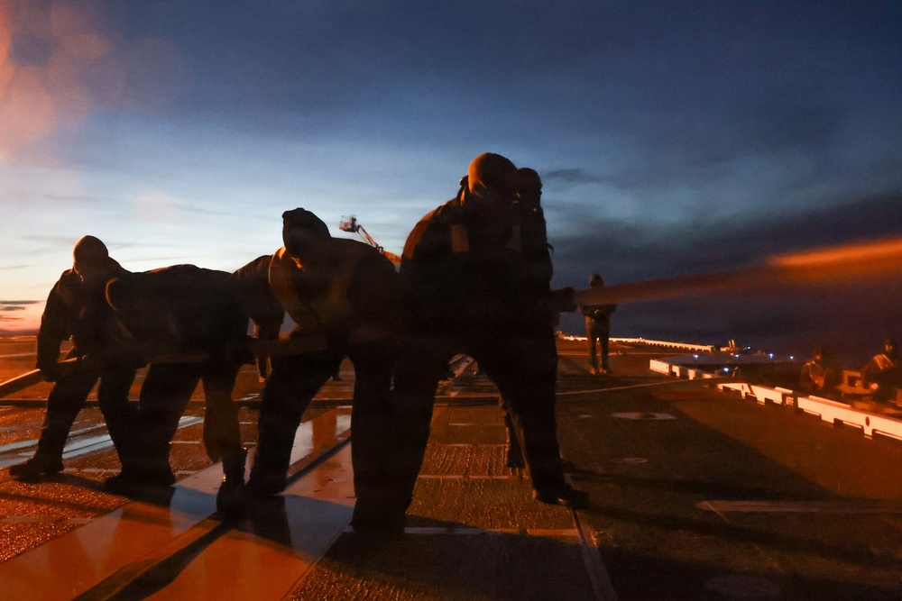 PCU John F. Kennedy Conducts AFFF Testing