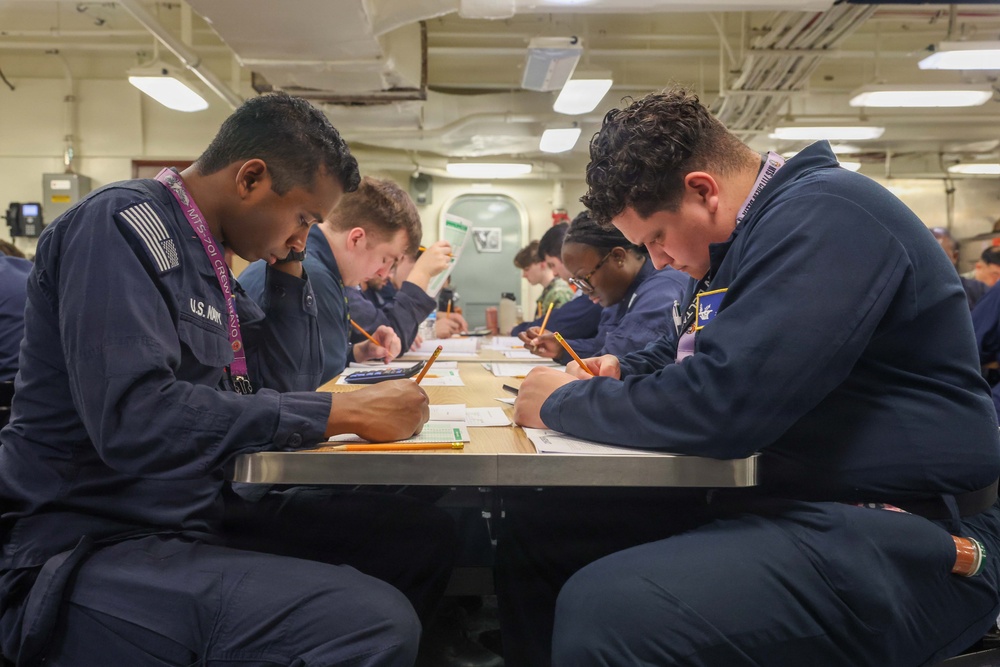 PCU John F. Kennedy Holds Advancement Exam