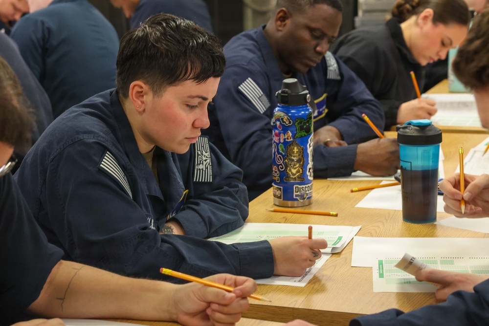 PCU John F. Kennedy Holds Advancement Exam