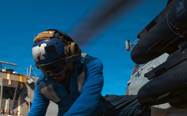 USS Winston S. Churchill Flight Ops