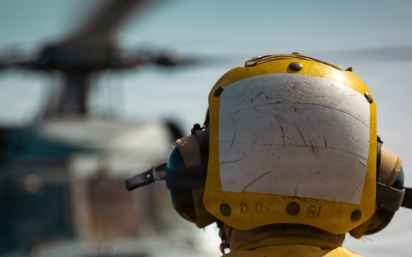 USS Winston S. Churchill Flight Ops