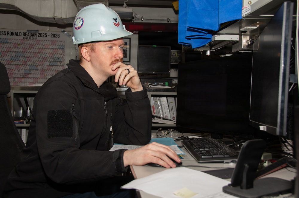 Ronald Reagan Sailors Conduct Daily Operations
