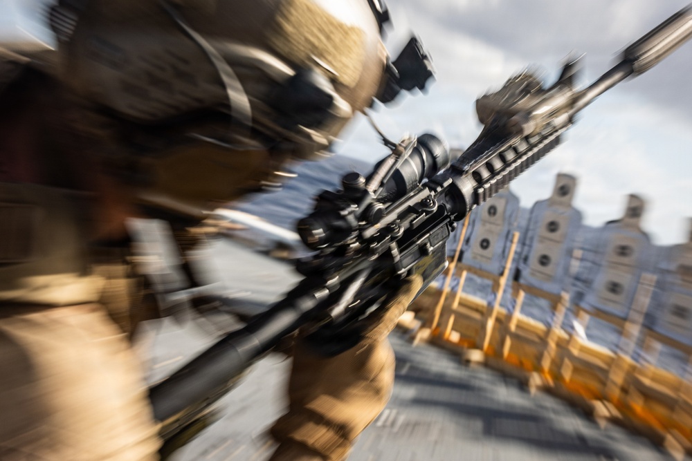 22ND MEU (SOC) | BLT 3/6 India Company Deck Shoot Aboard USS Fort Lauderdale