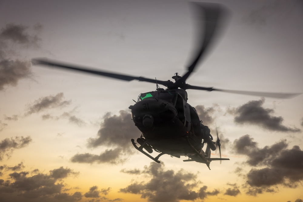 22ND MEU (SOC) | MSPF and MSRT Conduct Aerial Night Sniper Live-Fire