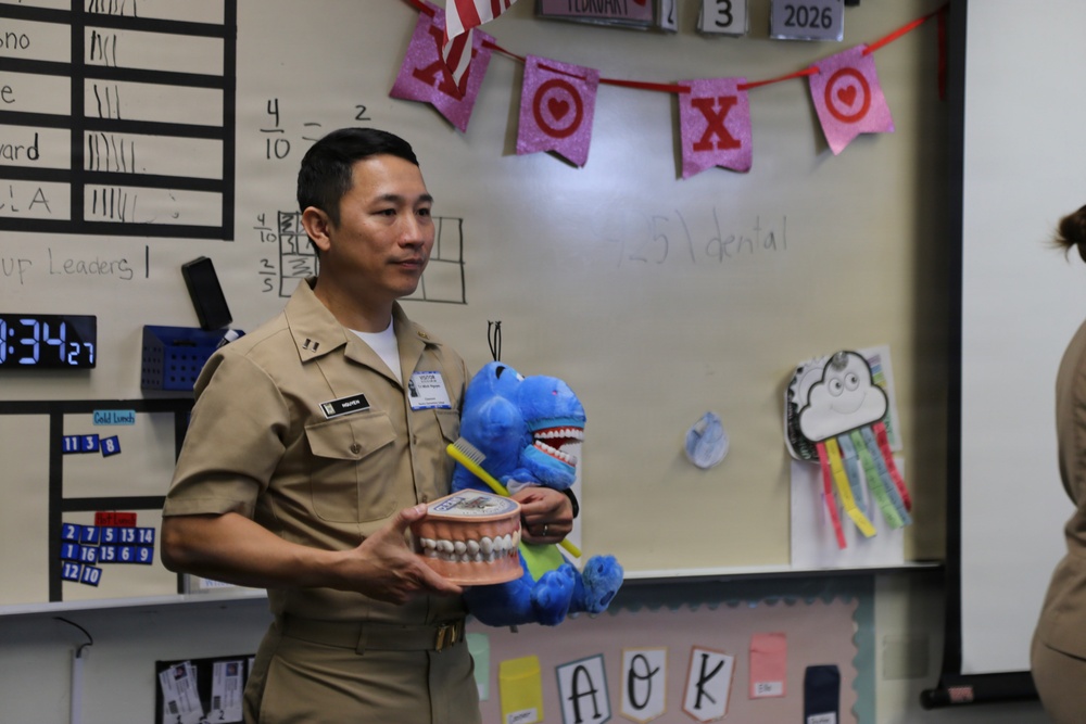 Lemoore Military Kids Learn to Defeat Cavities with Help from Navy Dentists