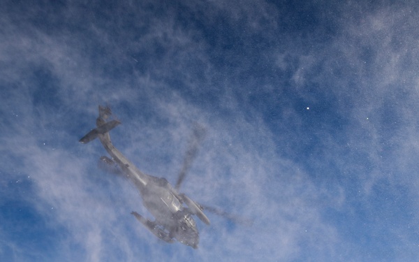 AKARNG Black Hawk aviators conduct flight operations near Knik Glacier