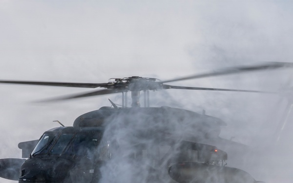 AKARNG Black Hawk aviators conduct flight operations near Knik Glacier