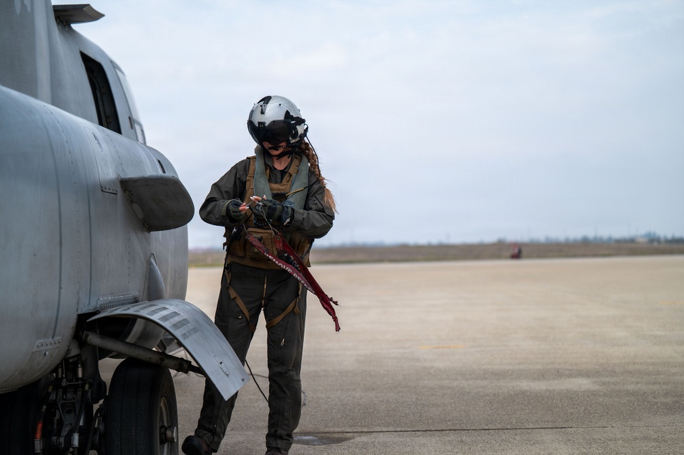 Marine MV-22B Depart Beale AFB during Combat Rescue Exercise to Enhance Joint Force Integration