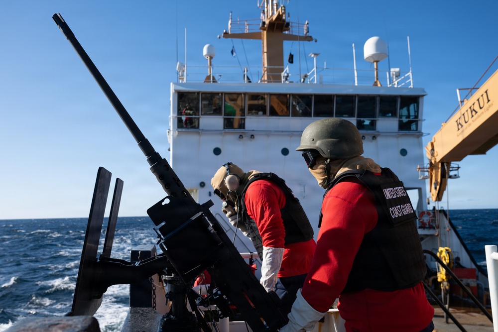 U.S. Coast Guard Cutter Kukui Conducts GUNNEX in Alaska
