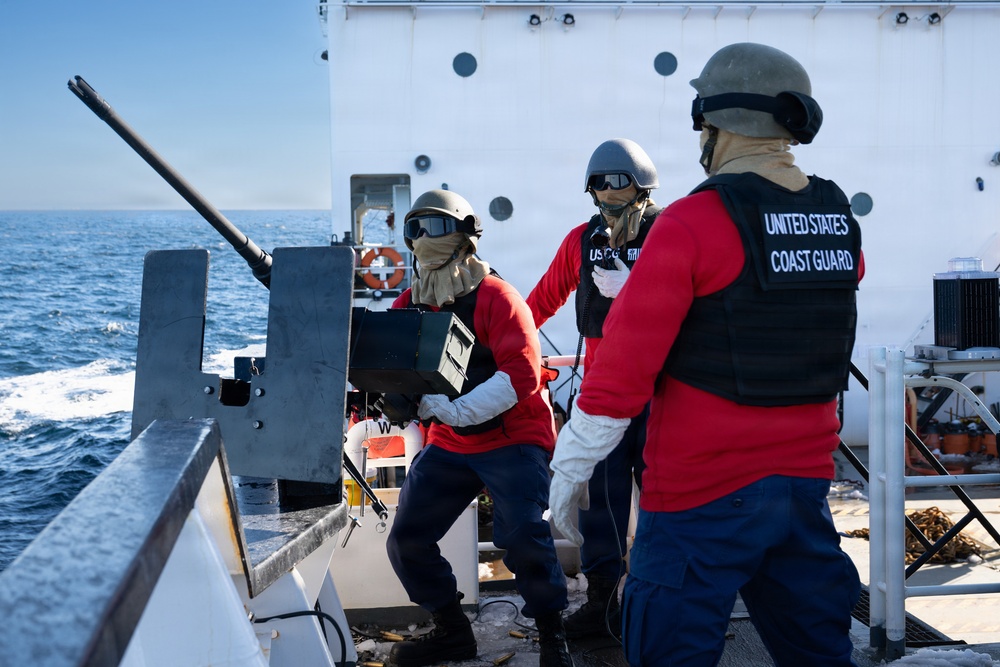 U.S. Coast Guard Cutter Kukui Conducts GUNNEX in Alaska
