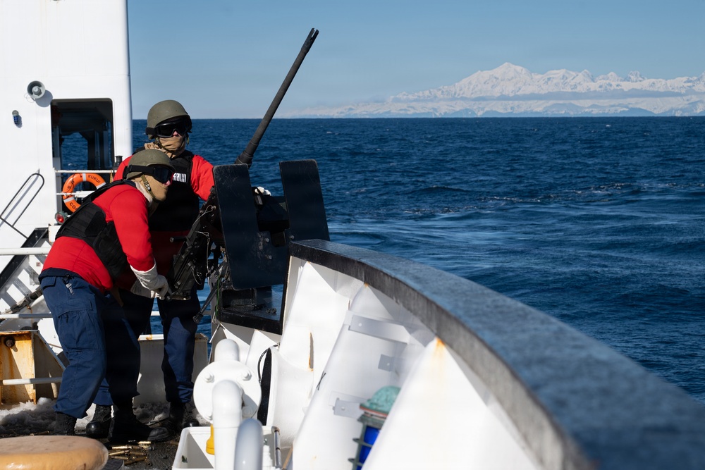 U.S. Coast Guard Cutter Kukui Conducts GUNNEX in Alaska