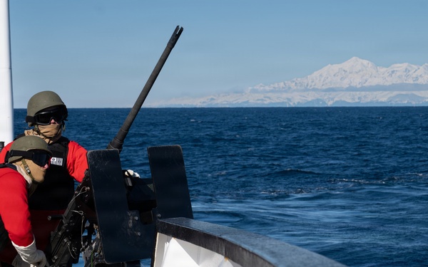 U.S. Coast Guard Cutter Kukui Conducts GUNNEX in Alaska