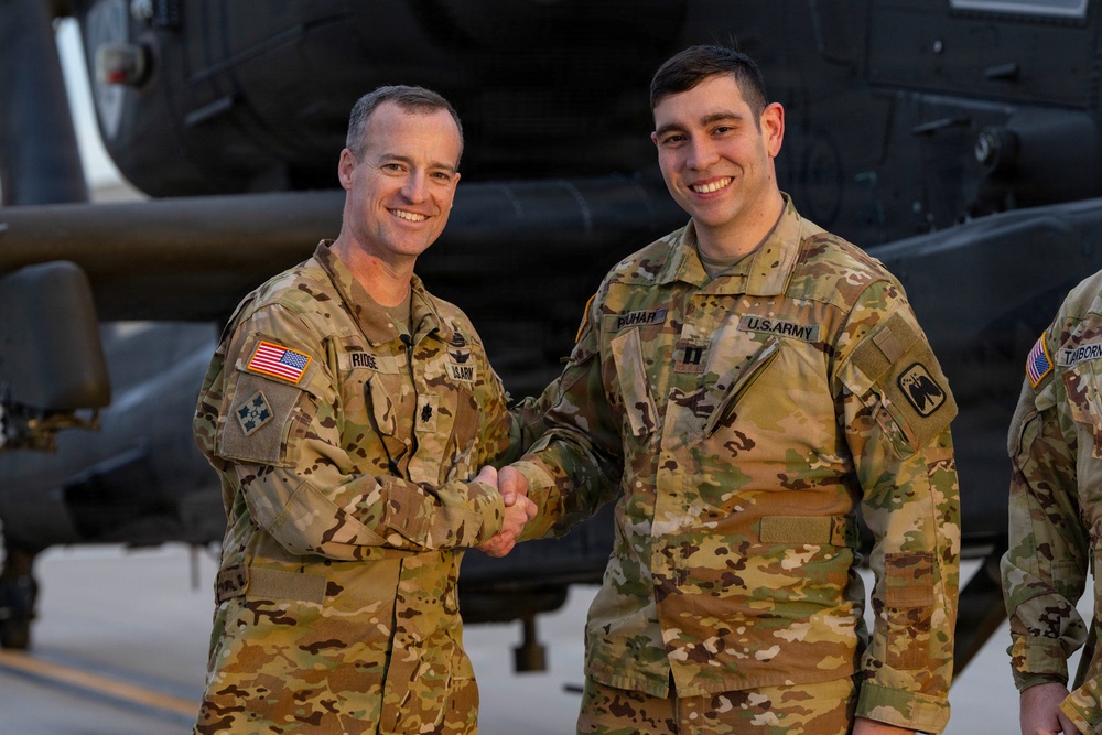 1st AD CAB receives its first AH‑64E Apache Helicopters