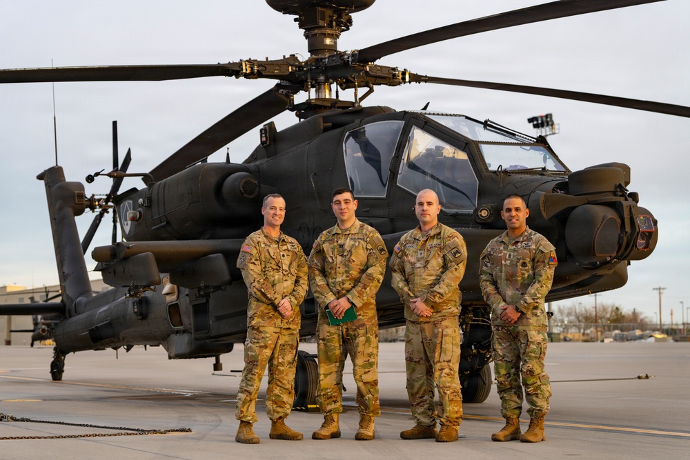 1st AD CAB receives its first AH‑64E Apache Helicopters