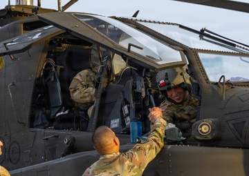 1st AD CAB receives its first AH‑64E Apache Helicopters