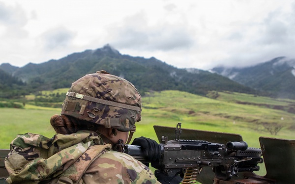 U.S. Soldiers Conduct Convoy Live Fire