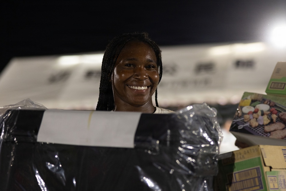 U.S. Marines in Henoko Village’s Okinawan Sumo Competition