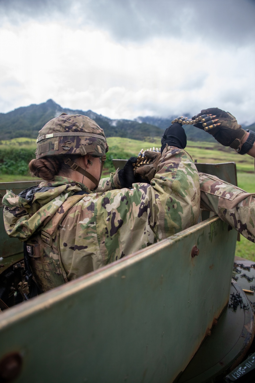 U.S. Soldiers Conduct Convoy Live Fire