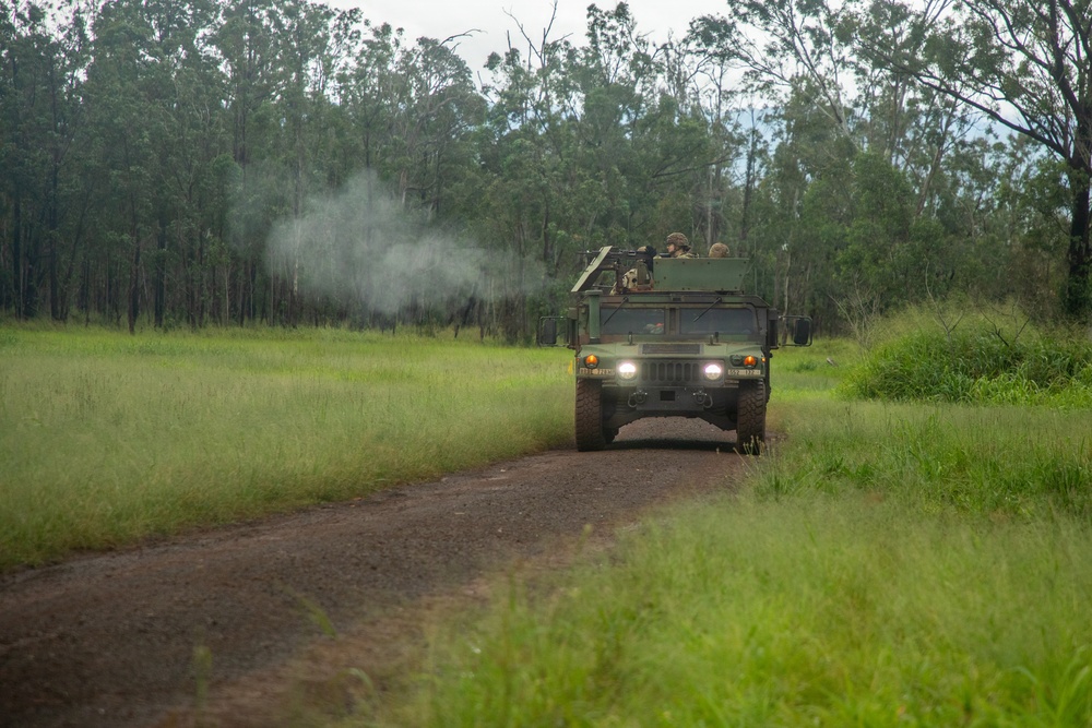 U.S. Soldiers Conduct Convoy Live Fire
