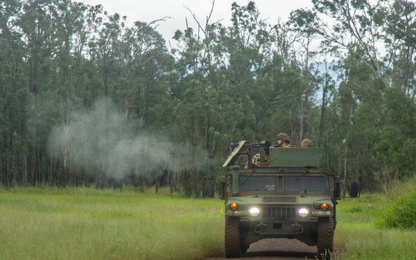 U.S. Soldiers Conduct Convoy Live Fire