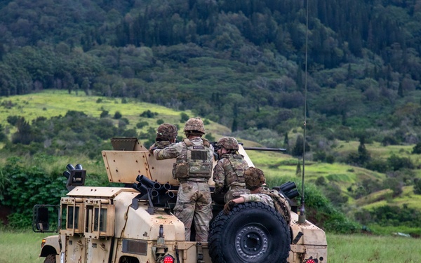U.S. Soldiers Conduct Convoy Live Fire