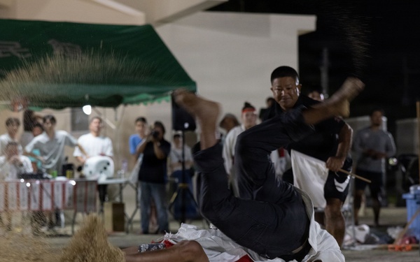 U.S. Marines in Henoko Village’s Okinawan Sumo Competition