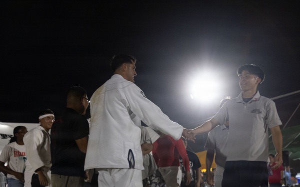 U.S. Marines in Henoko Village’s Okinawan Sumo Competition