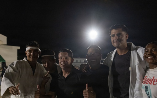 U.S. Marines in Henoko Village’s Okinawan Sumo Competition