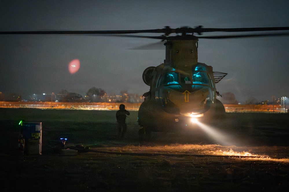 2nd Combat Aviation Brigade Conducts Combined Air Assault Training
