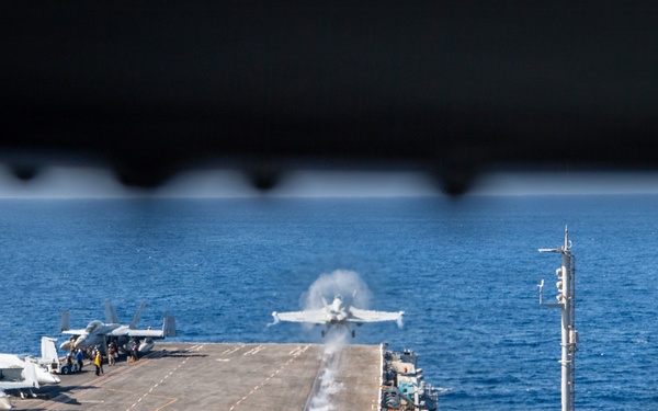 Nimitz Sailors Conduct Flight Operations