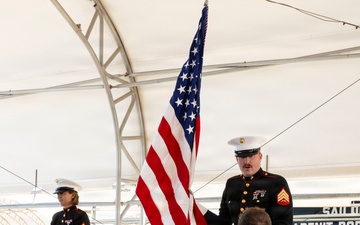 U.S. Marine Corps Mounted Color Guard participates in Yuma Airshow 2026