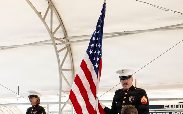 U.S. Marine Corps Mounted Color Guard participates in Yuma Airshow 2026