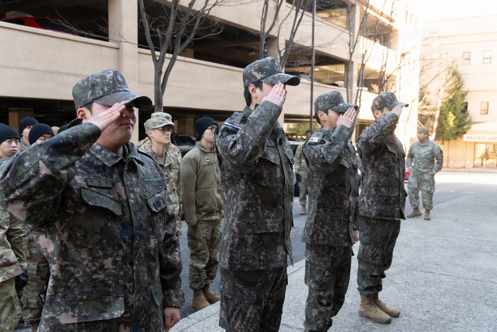 KATUSA Soldiers Recognized During ETS Ceremony