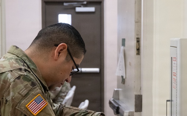 6th Battalion, 52nd Air Defense Artillery Regiment Echo Battery Hosts Blood Drive at Camp Humphreys.