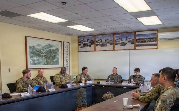 The U.S. Army Materiel Support Command – Korea welcomed Republic of Korea Army (ROKA) Brig. Gen. Shin, Dong Ju, chief of the Maintenance Division from the ROKA Logistics Command to the Combat Power Generation Center (CPGC) on Mar. 12.