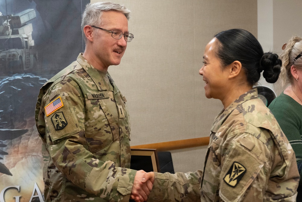 Chief Warrant Officer 2 Whalen Promoted to Chief Warrant Officer 3 at Osan Air Base.