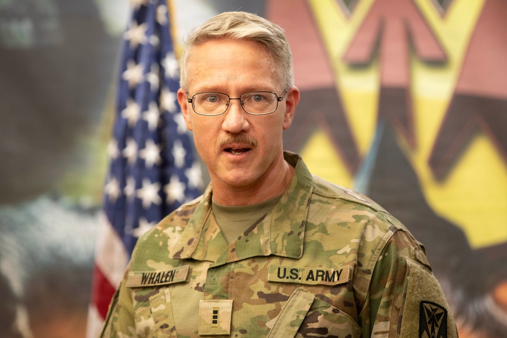 Chief Warrant Officer 2 Whalen Promoted to Chief Warrant Officer 3 at Osan Air Base.