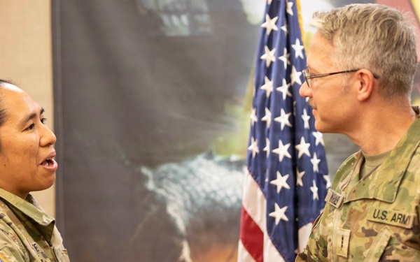 Chief Warrant Officer 2 Whalen Promoted to Chief Warrant Officer 3 at Osan Air Base.