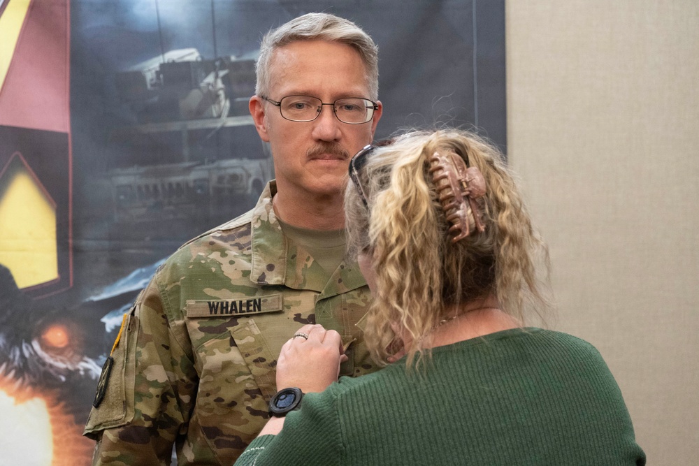 Chief Warrant Officer 2 Whalen Promoted to Chief Warrant Officer 3 at Osan Air Base.