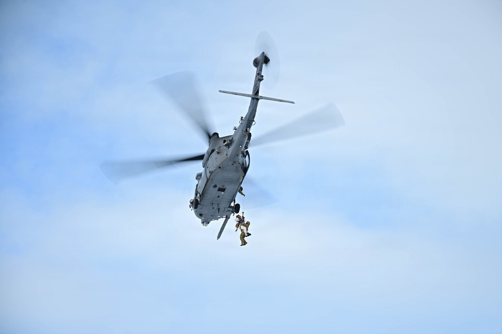 56th and 57th RQS execute CSAR training with Swedish rangers