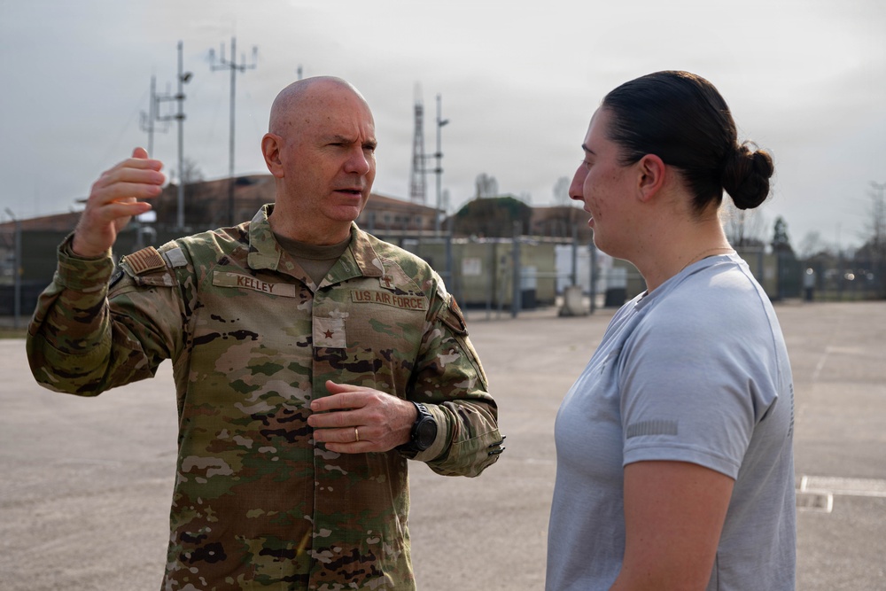 USAF Deputy Chief of Chaplains spreads spiritual resilience message during Aviano AB visit