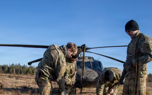 3rd CAB trains with Latvian Air Force M240 familiarization training