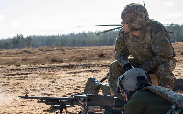 3rd CAB trains with Latvian Air Force M240 familiarization training