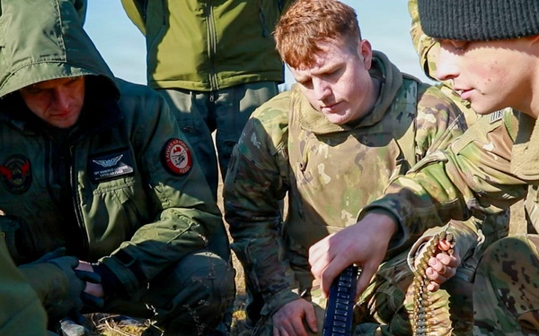 3rd CAB trains with Latvian Air Force M240 familiarization training