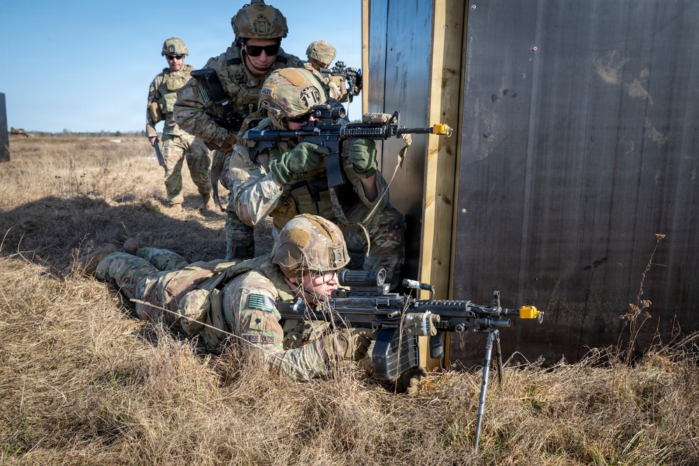 U.S. Soldiers conduct live-fire training to enhance interoperability with NATO allies