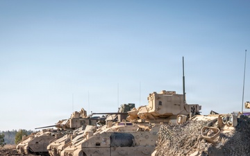 Enhancing fighting capabilities U.S. Army M2A3 Bradley Fighting Vehicle conducts live-fire training with NATO allies